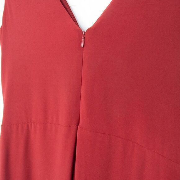 NWOT Lauren Ralph Lauren matte jersey jewel feature dress,‎ Ruby red, Size 10 - Picture 12 of 13